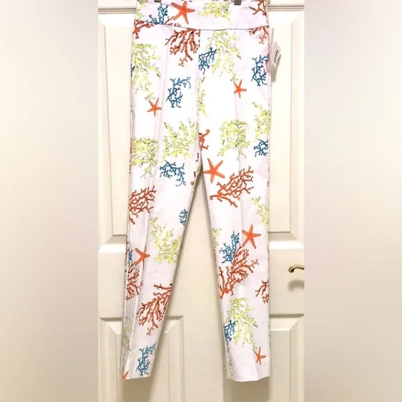 NWT Crazy Larry Ankle Pants in Multi Reef - Picture 9 of 16